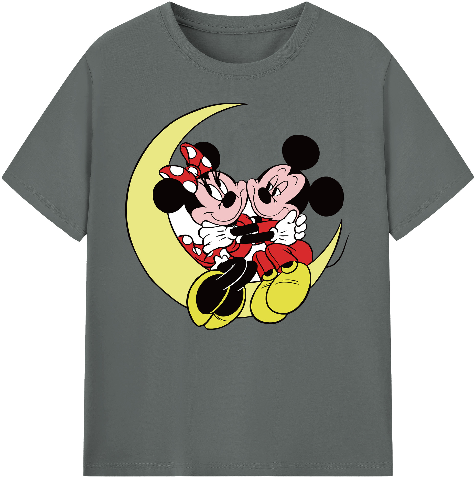 ミッキーマウス Mickey Mouse 綿100％ メンズ半袖Tシャツ｜肌触りやわらか＆通気性